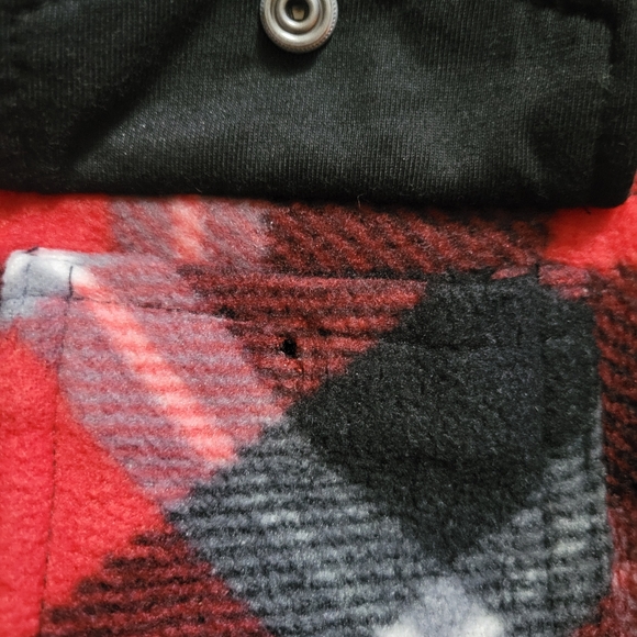 Kids Eddie Bauer Sherpa Lined Jacket Flannel/Plaid Button Pockets - Picture 5 of 5